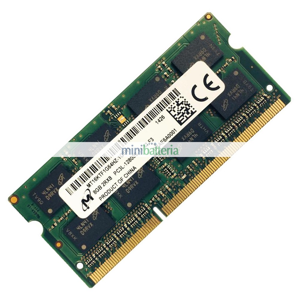 aggiornamenti della memoria micron mt16ktf1g64hz-1g6n1